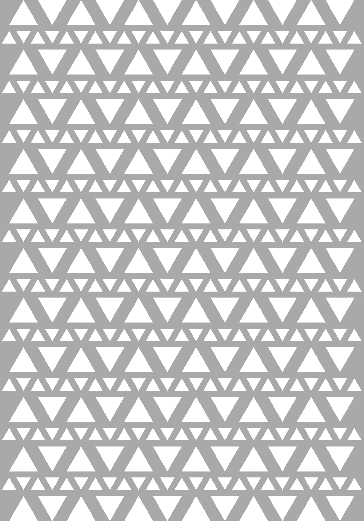 PRI00628 - Muster Rub-On Stickerbogen Deko Dreieck Weiß