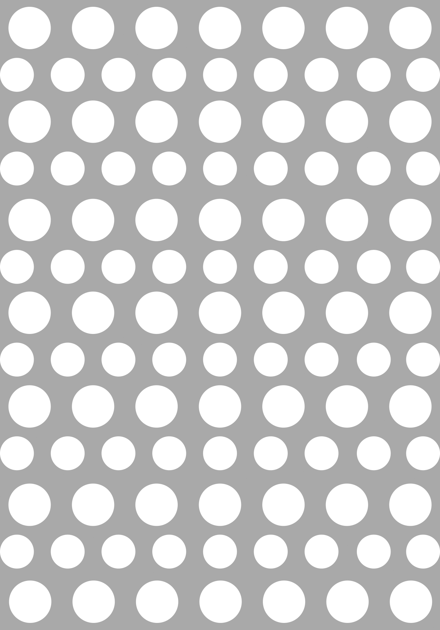 PRI00624 - Muster Rub-On Stickerbogen Deko Kreise Weiß